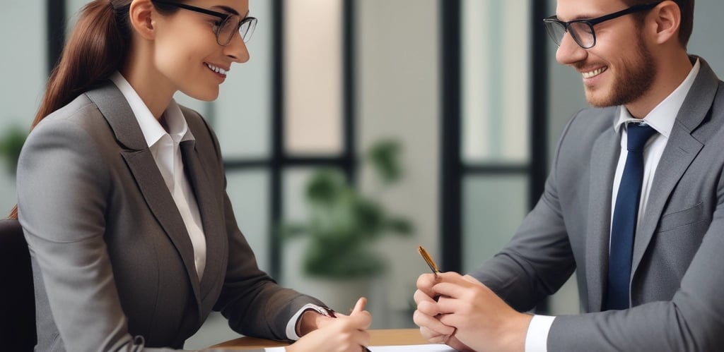 A professional team providing business consulting services.