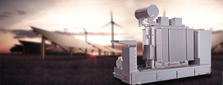 a large white building with a satellite dish on top of it