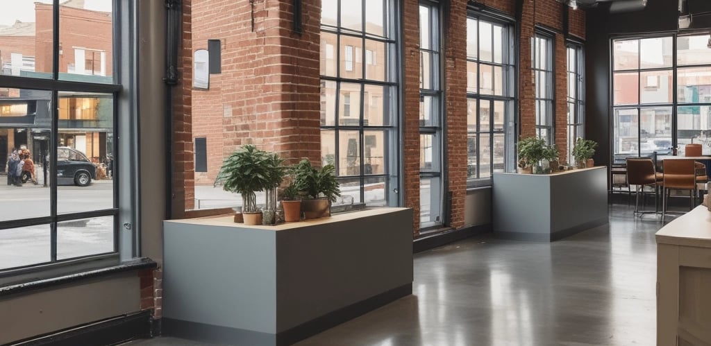 A friendly technician fixing a faucet in a bright, modern kitchen.