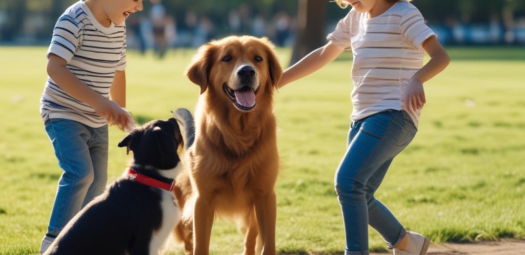 A cozy, padded pet collar with a secure harness on a calm dog resting comfortably indoors.