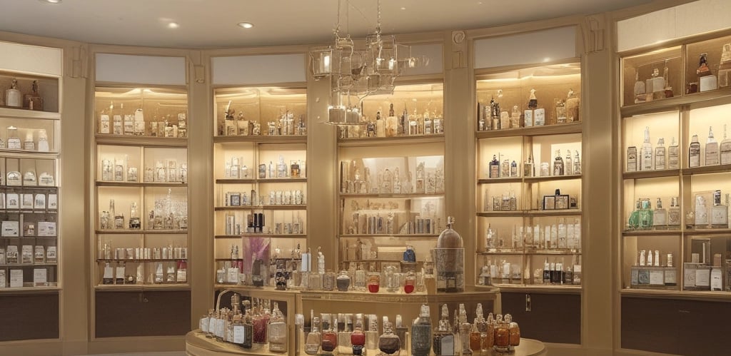 A cozy workspace with a laptop, coffee cup, and shopping packages ready to be sent.