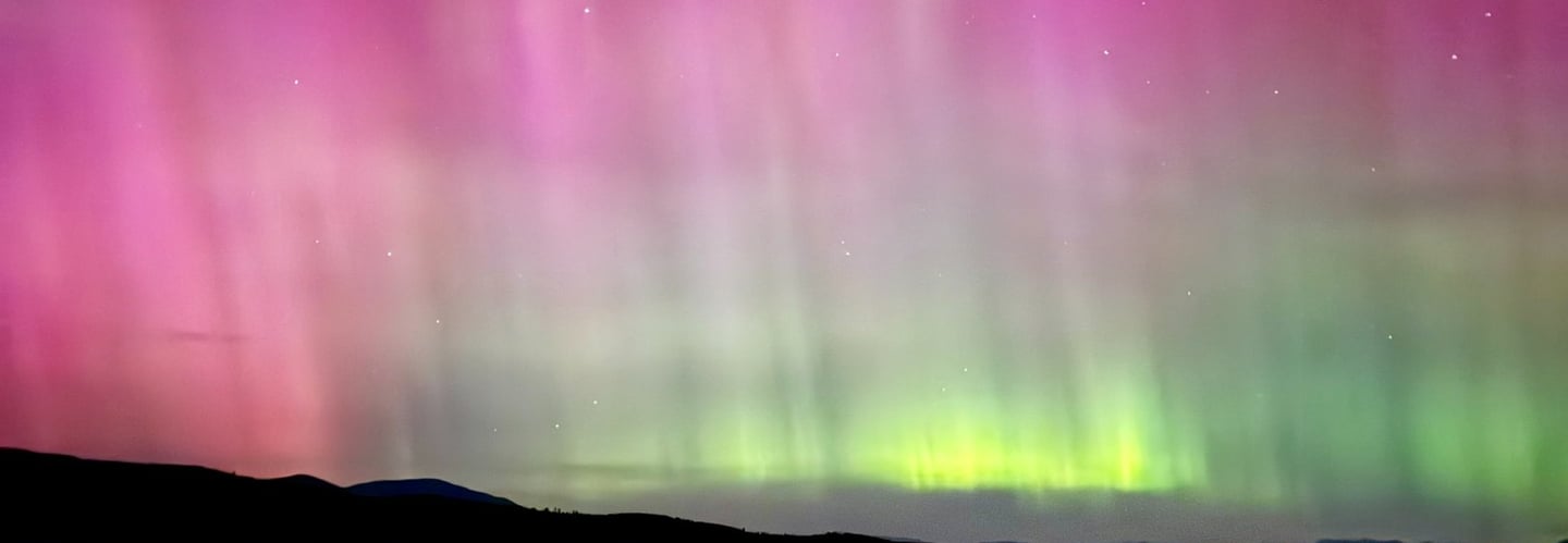 Northern Lights at Lake Koocanusa