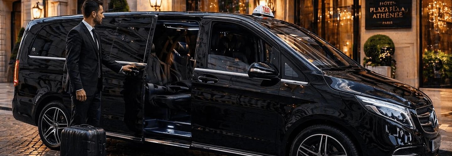 Book a luxury taxi van in Paris 