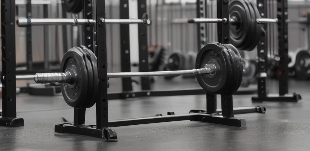 A focused coach assisting an athlete with mobility exercises in a bright, welcoming gym space.