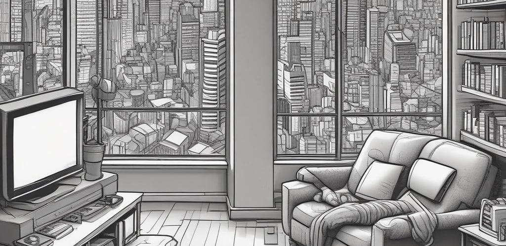 A modern office space showcasing a collaborative team environment.