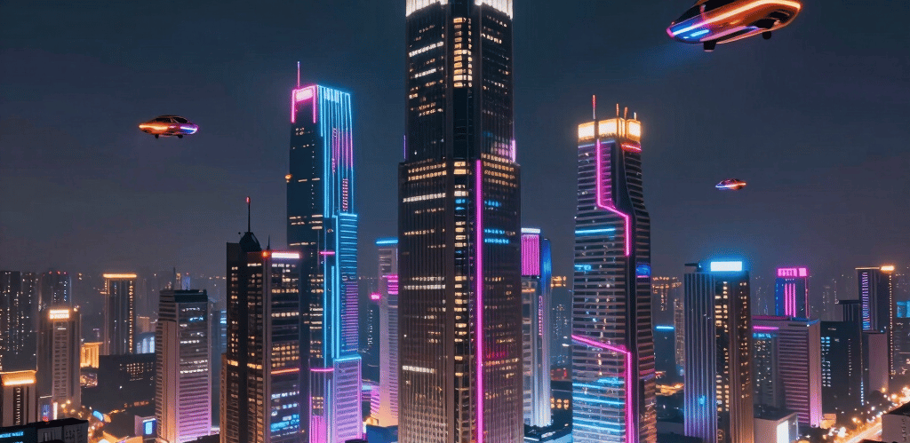 A dynamic collage showing industrial machinery, IT infrastructure, cybersecurity icons, and modern office interiors.