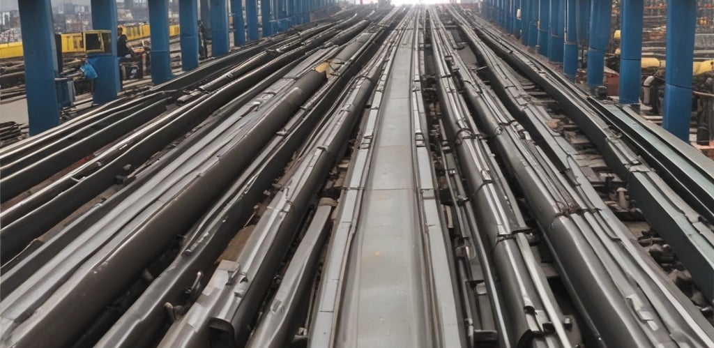 A friendly relationship manager assisting a customer with TMT bar booking on a laptop.