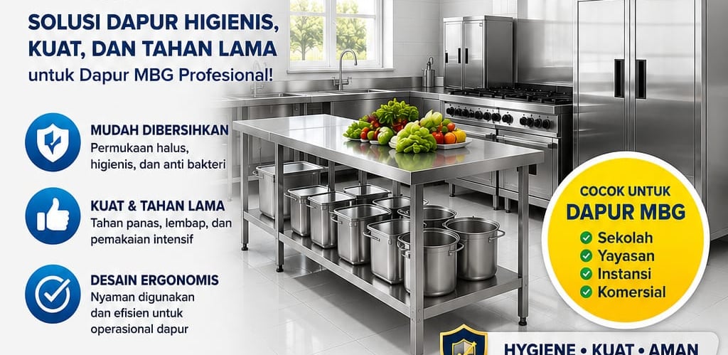 dapur stainless custom mbg