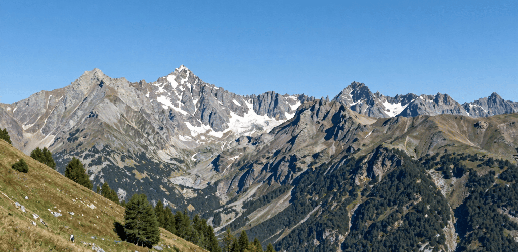 A group of diverse people hiking together on a sunlit forest trail, smiling and enjoying nature.