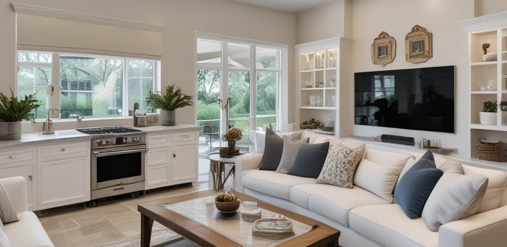 A vibrant 360° virtual tour capture showcasing a modern commercial property with clear, bright visuals.