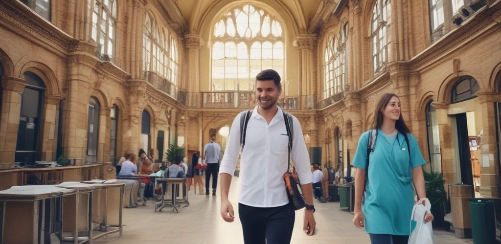 A calm, minimalist desk setup with a laptop displaying dental study materials and a cup of tea nearby.