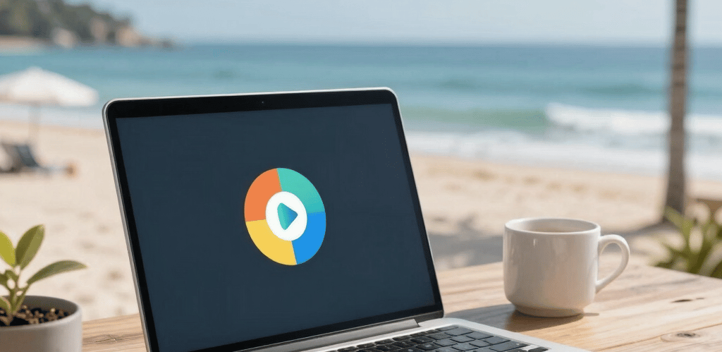 A friendly technician setting up a VoIP phone system in a bright, modern office space.