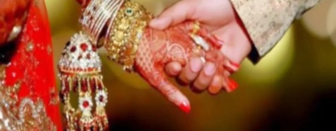 hindu marriage ceremonies going on