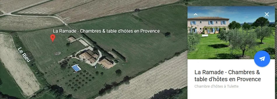 La maison vue du ciel