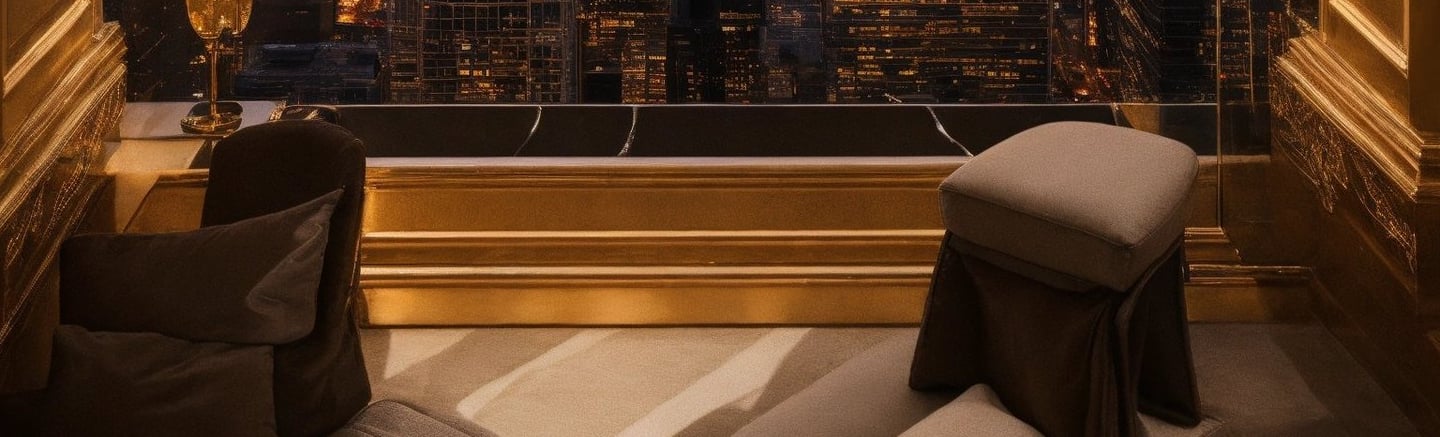 a view of a city skyline from a window