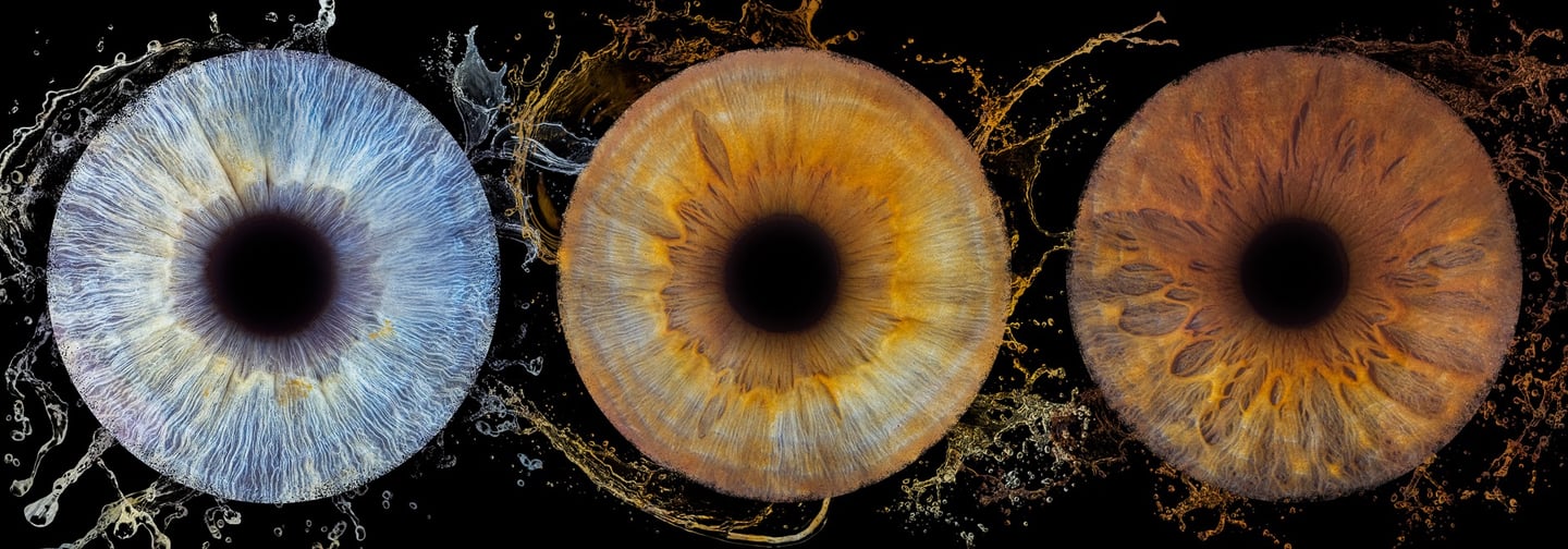 Trio iris effet splash