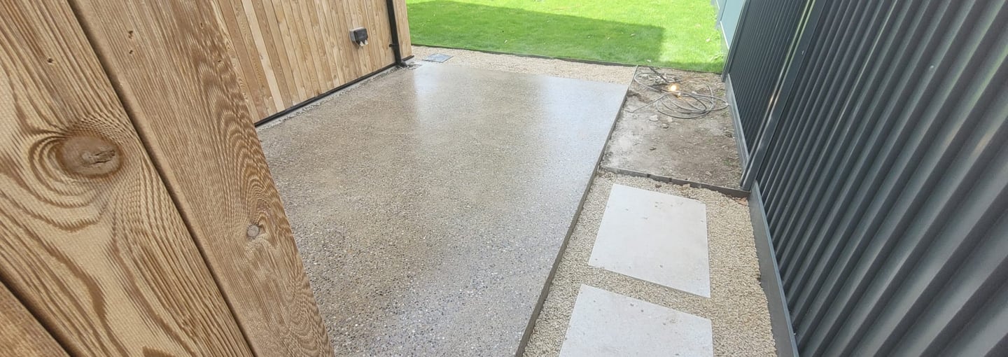 Polishe concrete Patio