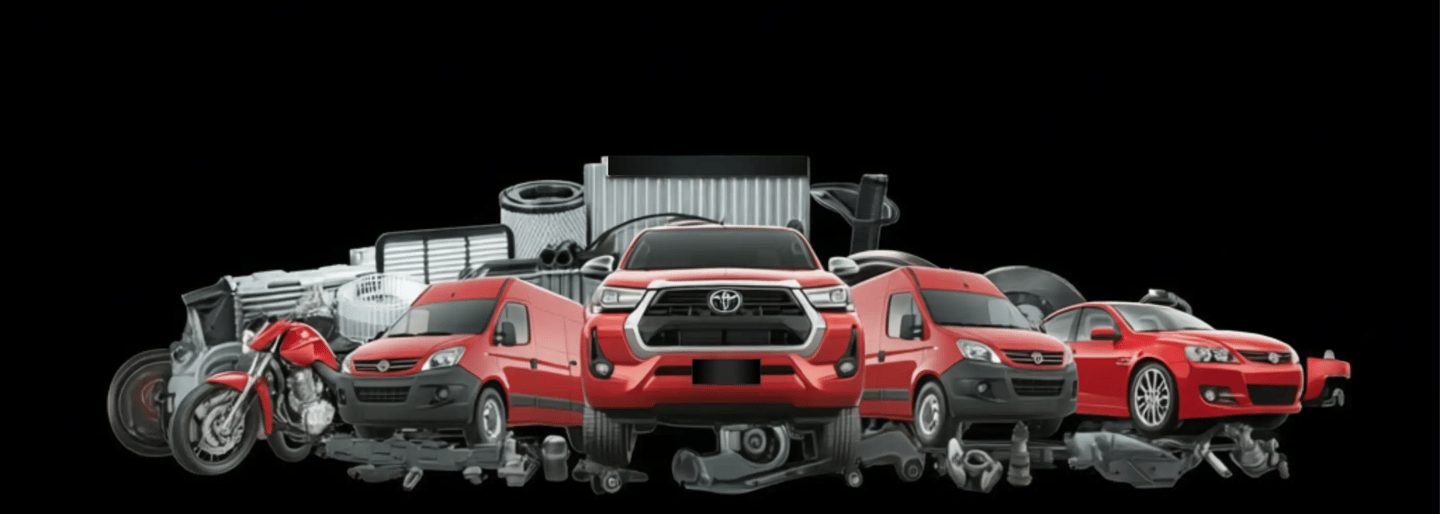 Imagem de peças usadas para carros, vans, camionetes e motos da Auto Demolidora Venâncio em Venâncio
