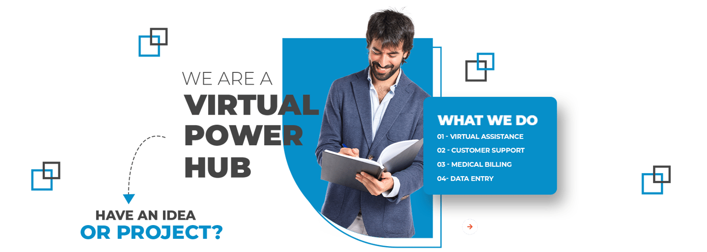 What we do? 1. Virtual Assistance 2. Customer Support 3. Medical Billing 4. Data Entry