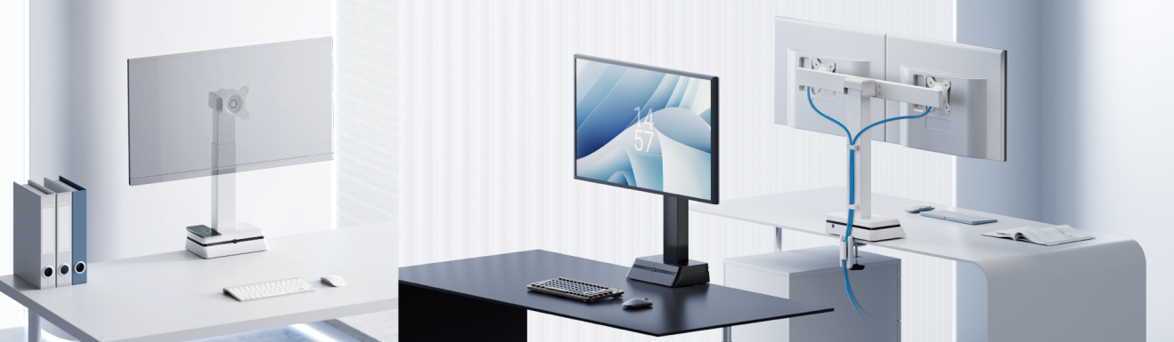 Singularity-India-LUMI-Monitor-Arm-keyboard