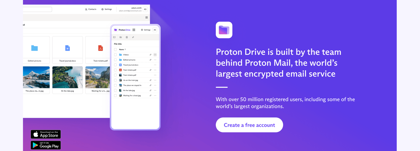 Proton Drive Free Account