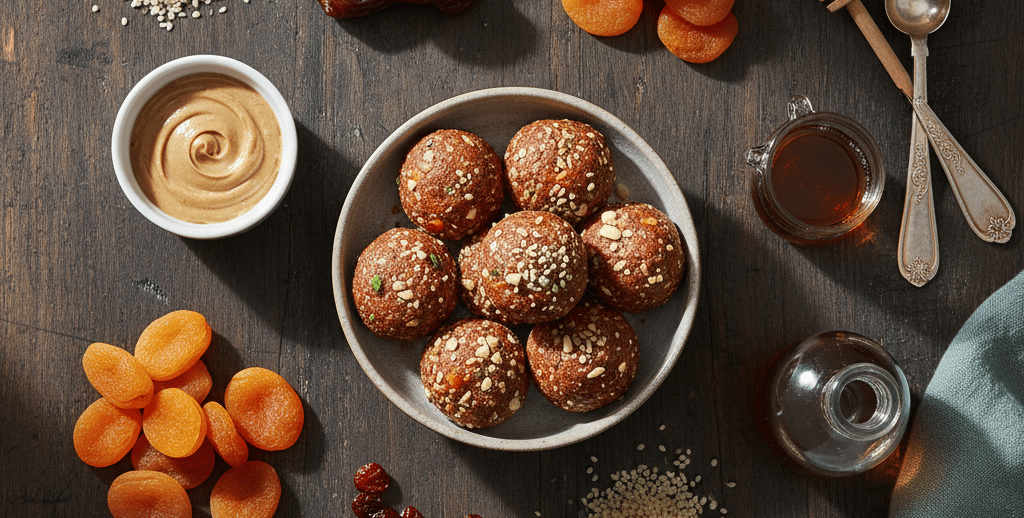 Abundant display of fresh, seasonal produce—fruits and vegetables—at outdoor farmers' market.
