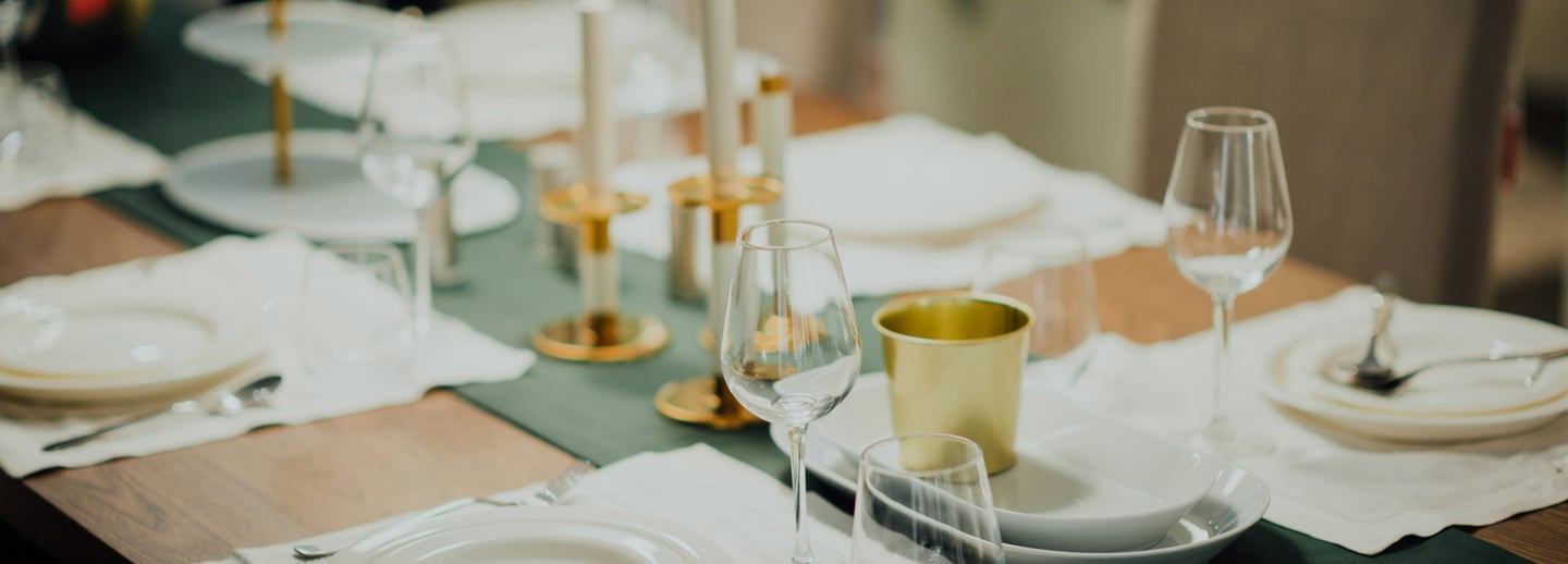 Exclusive Dinner Table Served