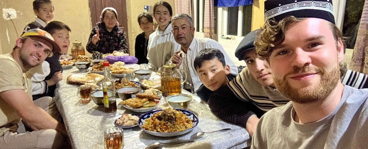 Jason Billam Travel at Uzbek famuly's table
