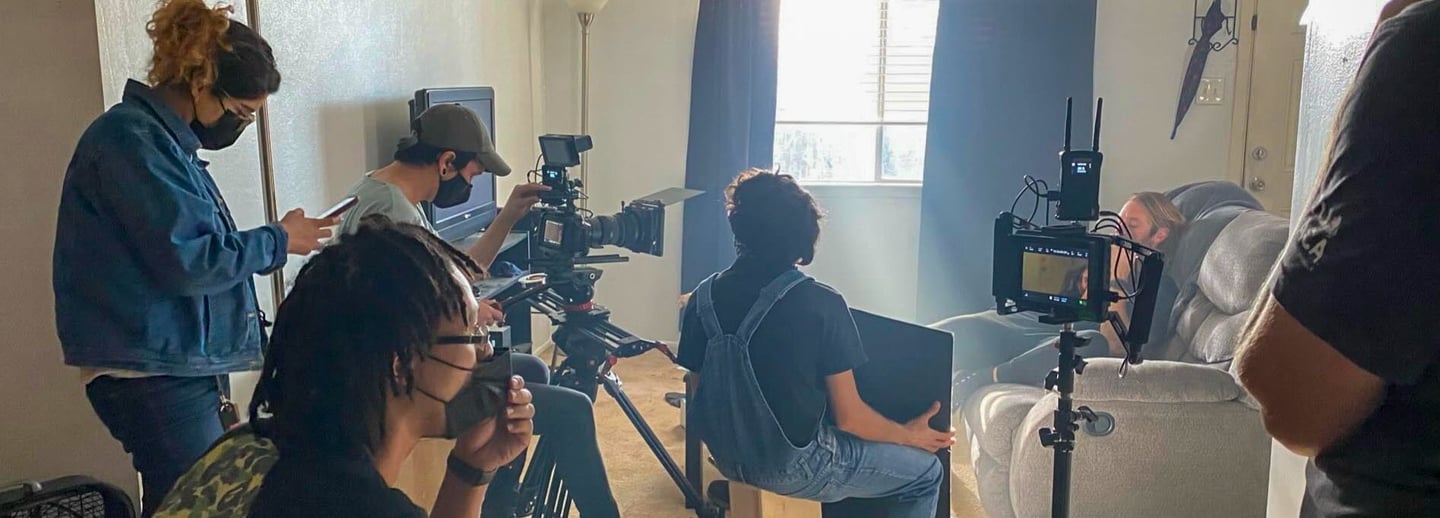 Behind the scenes of video production at Pineapple Pizza Productions