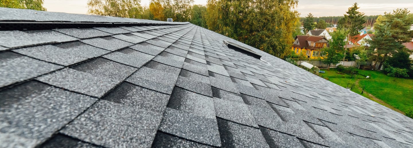 New shingles roof installation by professional Roofer 