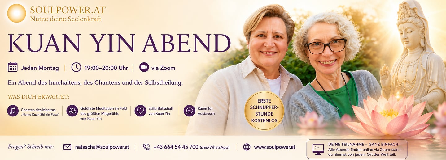 KUAN YIN ABEND am Montag um 19:00
