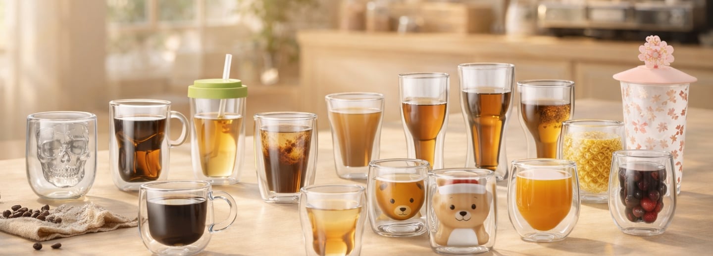 Custom Double Wall Glassware Wholesale in China