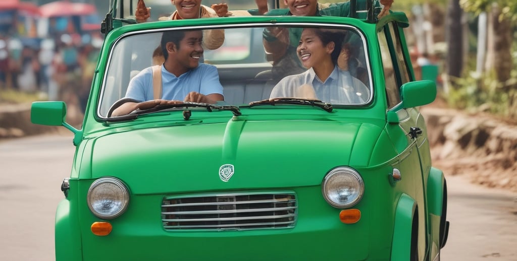 An older person wearing a straw hat, eyeglasses, and a face mask stands holding a cardboard sign with the words 'FAIR PAY' written in bold red letters. There is a subtle pattern on their light-colored shirt, and a couple of police officers are visible in the background against a black iron fence.