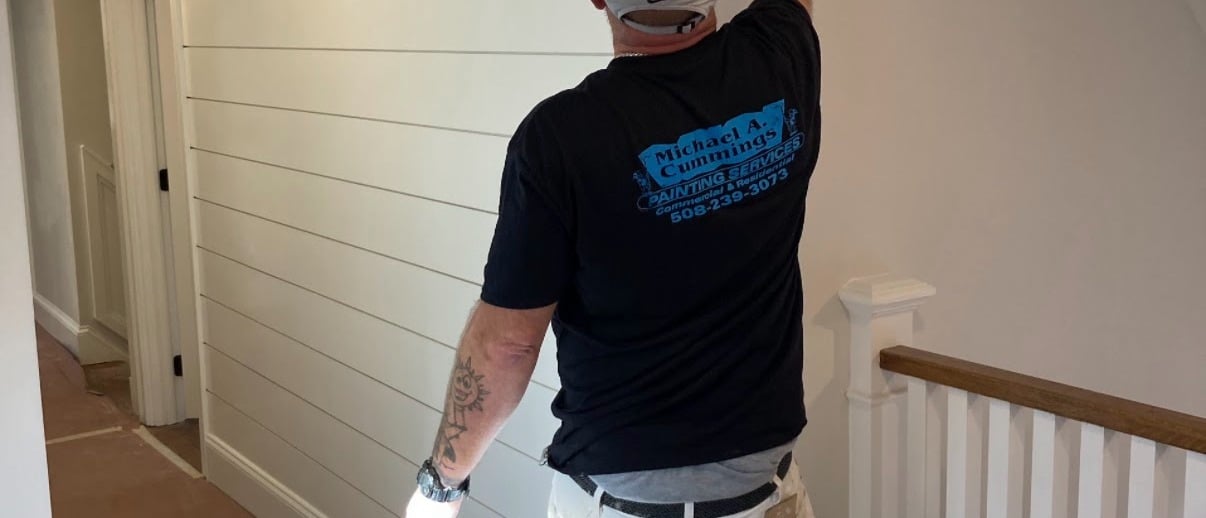 Interior painting in Duxbury, MA. Michael Cummings Paonting
