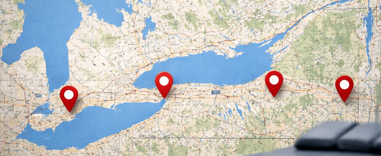 Locations of Clinics integrated in Ontario