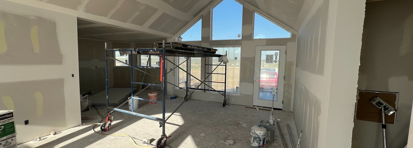 Knockdown Texture of a house in Calgary