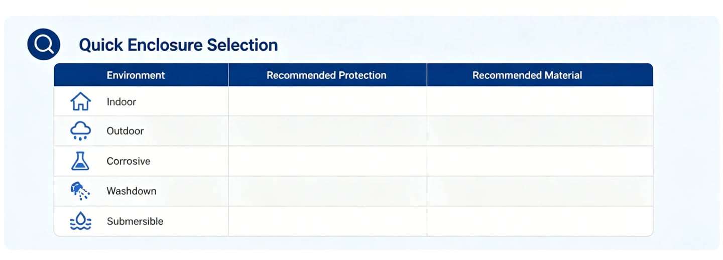 enclosure Quick Selection Guide