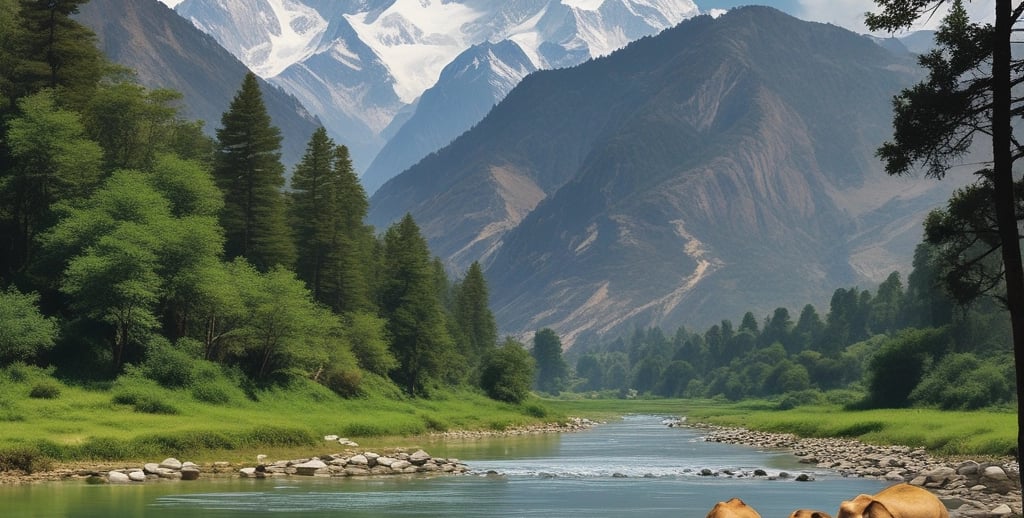 a waterfall in the middle of a lush green forest