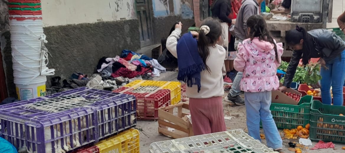 mercado del distrito de Huancaspata, Pataz