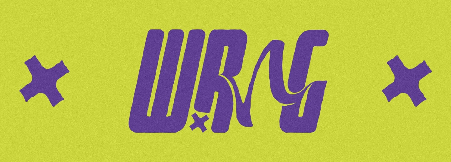 The WRNG logo on yellow background