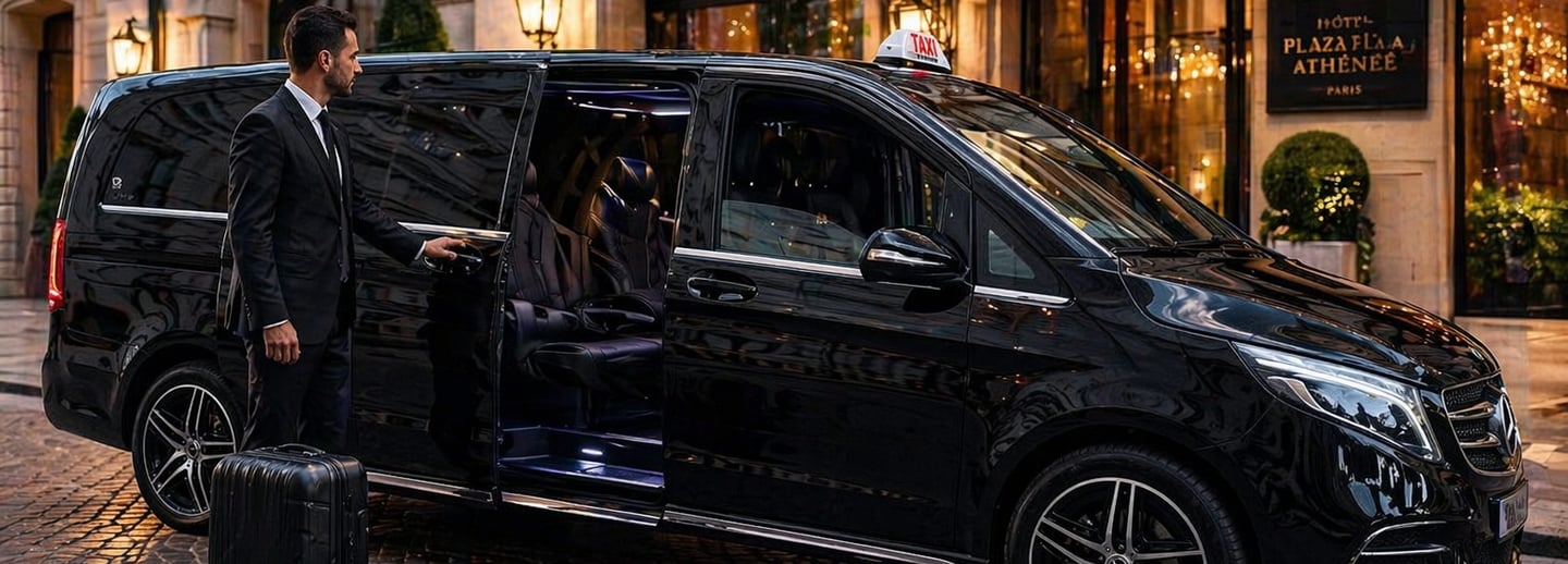 Transfert privé en Taxi Van Orly Paris 7 Places 