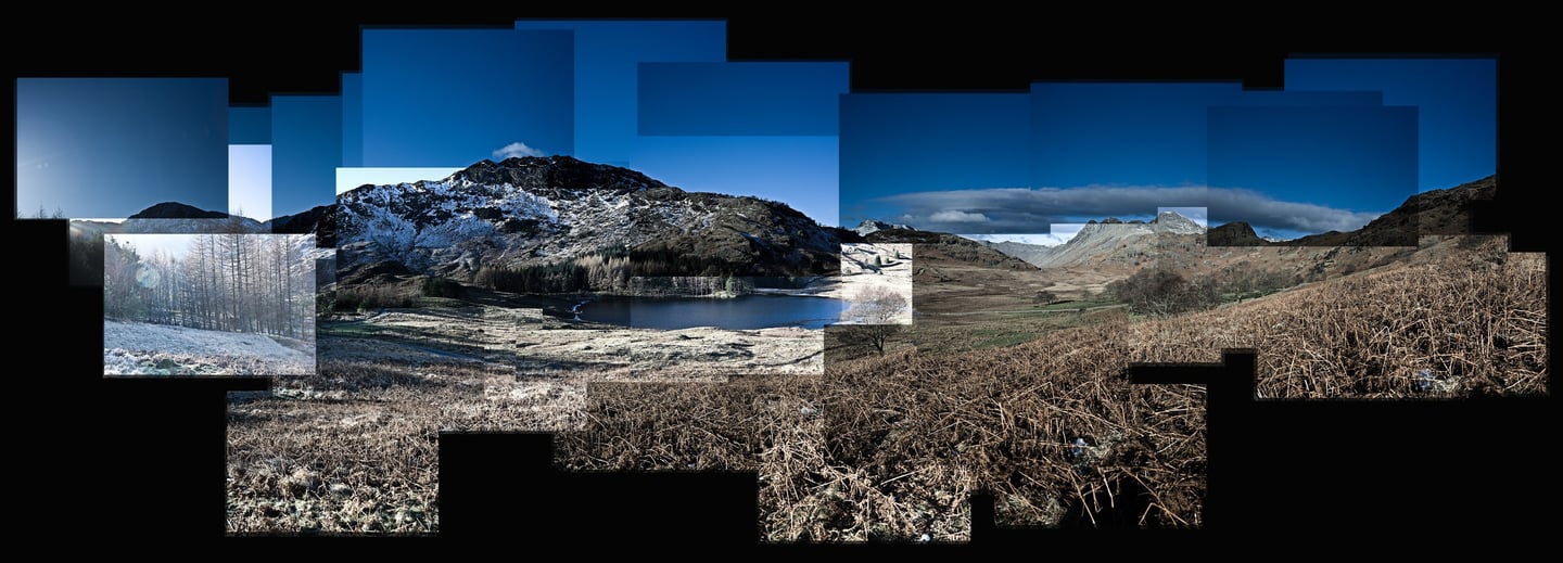 A massive joiner fine art photo of Langdale Tarn in the Lake District, UK