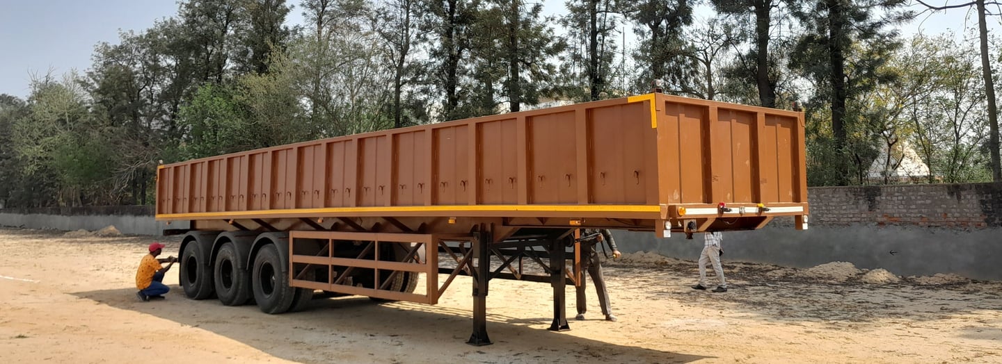 ICAT-approved Sidewall Trailer with reinforced structure and foldable taildoor by MS Engineering Wor