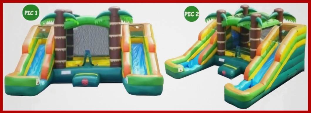 TROPICAL DOUBLE SLIDE COMBO WET OR DRY. Bookings 832-216-8423