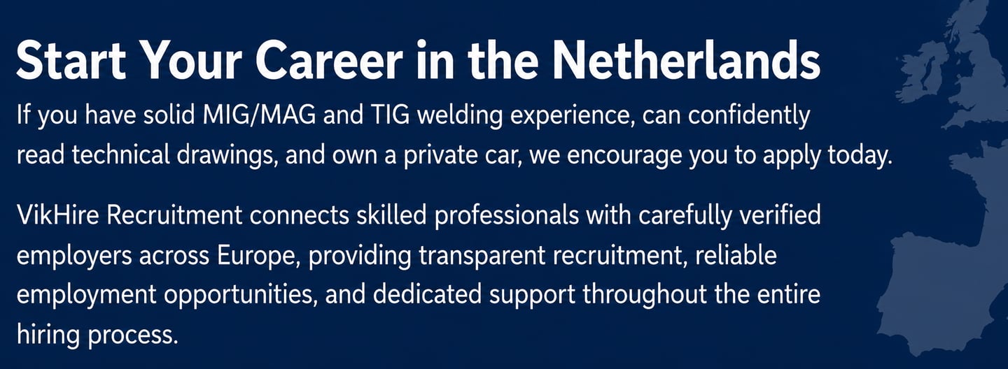 Welder Jobs Netherlands – Start Your Career in the Netherlands