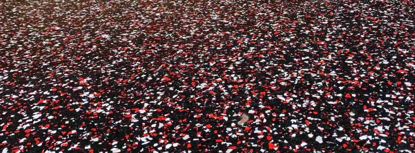 red and black Epoxy Floor Lincoln NE