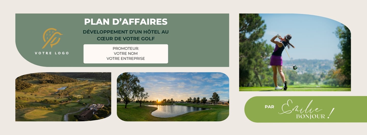 plan d'affaires pour projet d'hébergement au Québec, spécialisation golf