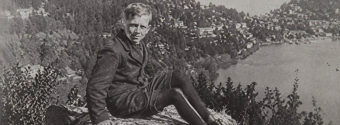 Boy Jim Corbett in Nainital, India