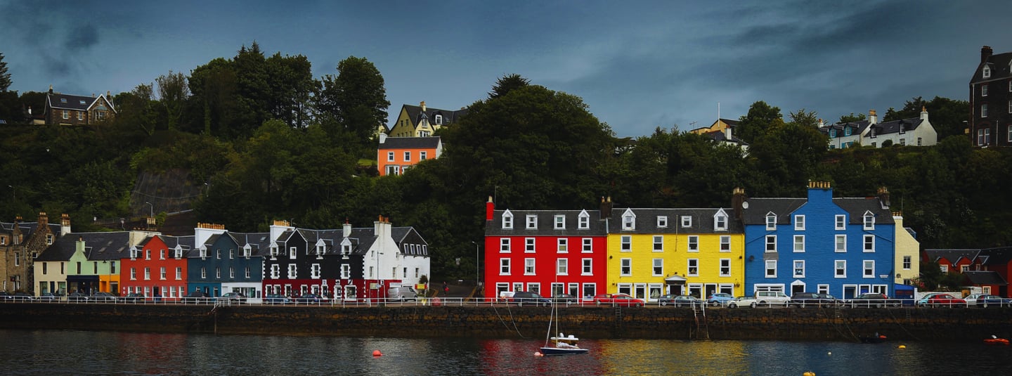Colourful Houses in Tobermory, Isle of Mull