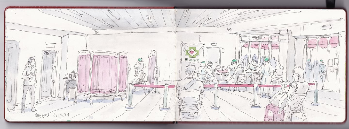 Urban sketch artbook by Evgeny Bondarenko